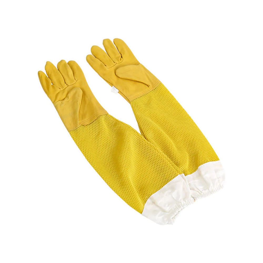 Beekeeper Gloves Protective Sleeves Ventilated Professional Anti Bee for Apiculture Beekeeper Prevent Beehive Tools