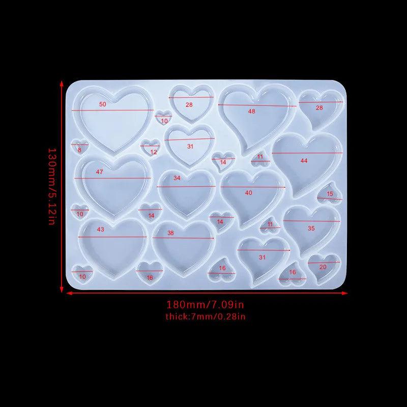 DIY Crystal Epoxy Resin Mold Three-dimensional Patch Pendant Earring Silicone Mold