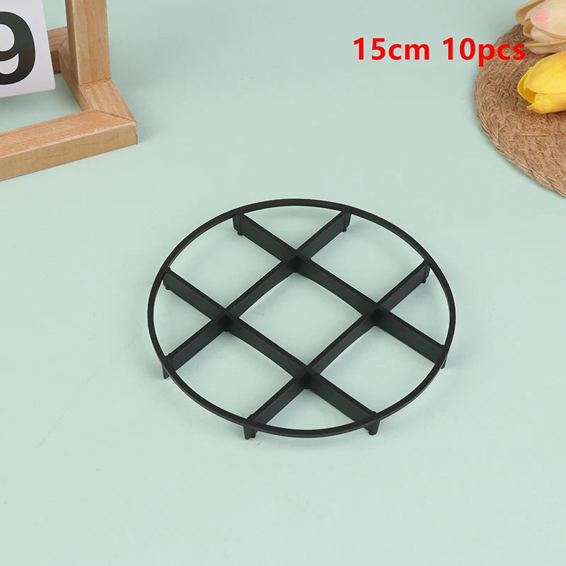 10Pcs 12-25cm Flower Pot Tray Anti Rot Root Plastic Saucer Bracket Drip Plant Flowerpot Tray Indoor Home Garden Supplies