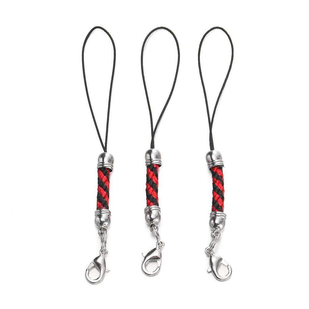 10/20pcs Keychain Rope with Lobster Clasp Jump Rings Lanyard Lariat Strap Cord For DIY Keyring Pendant Jewelry Making Supplies