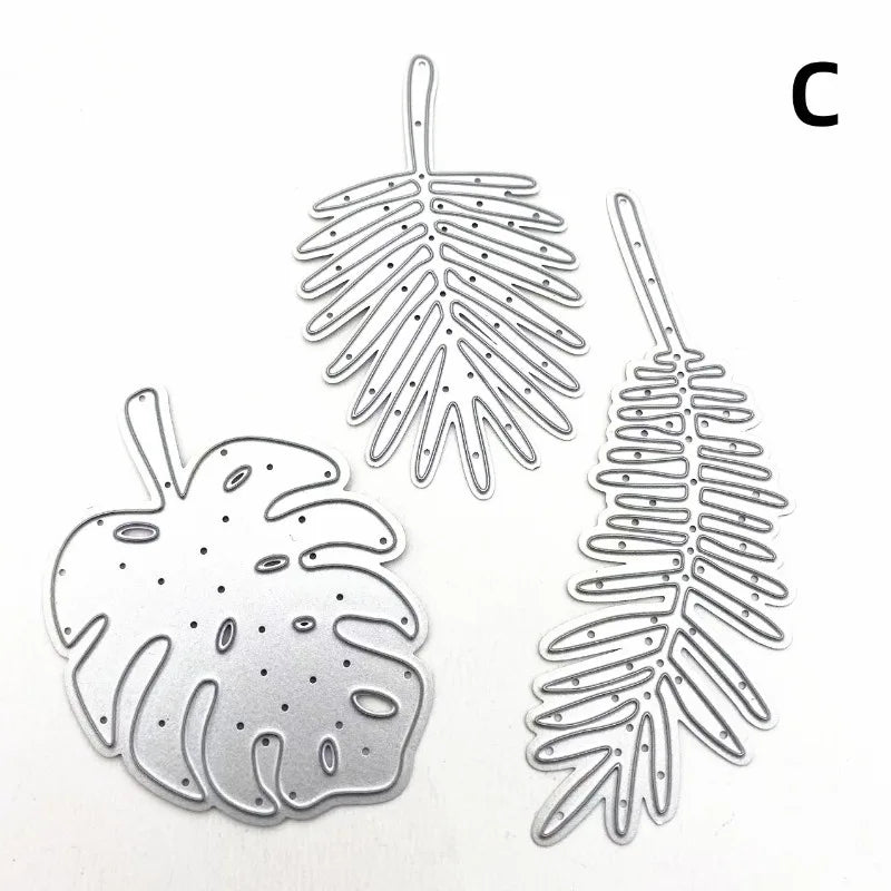 Tree Leaves Planks Frame Metal Cutting Dies Stencils for Scrapbooking Paper Card Making Craft Decor