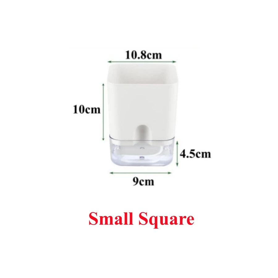 Magnetic Adsorbtion Design Self Watering Planter, Plastic Pot, Automatic-Watering Planter for All House Plants, Succulents, Herb