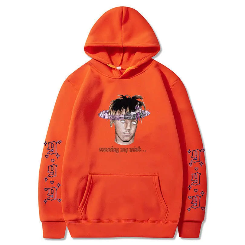 Rapper Juice Wrld 999 Letter Printed Hoodie Y2k Women's Casual Fashion Sportswear Autumn/Winter Hoodie Men's Women's Clothing
