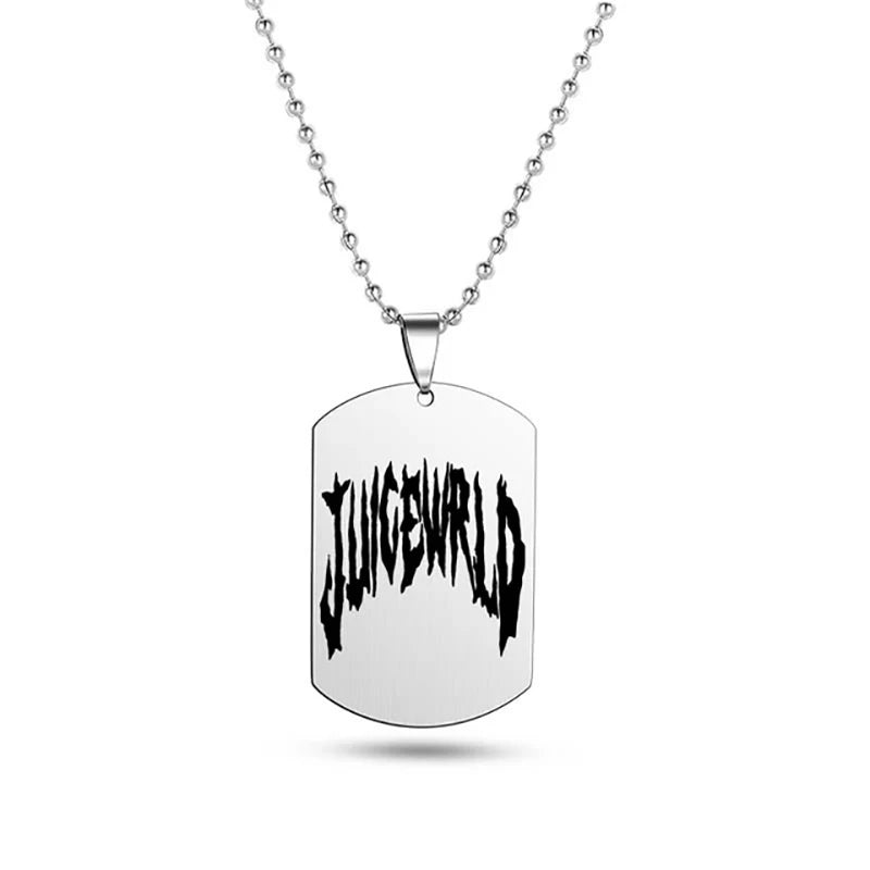 Hip Hop Rapper Wrld 999 Necklace Jewelry Stainless Steel Pendant Tag Necklaces Fans Fashion Jewelry Gifts