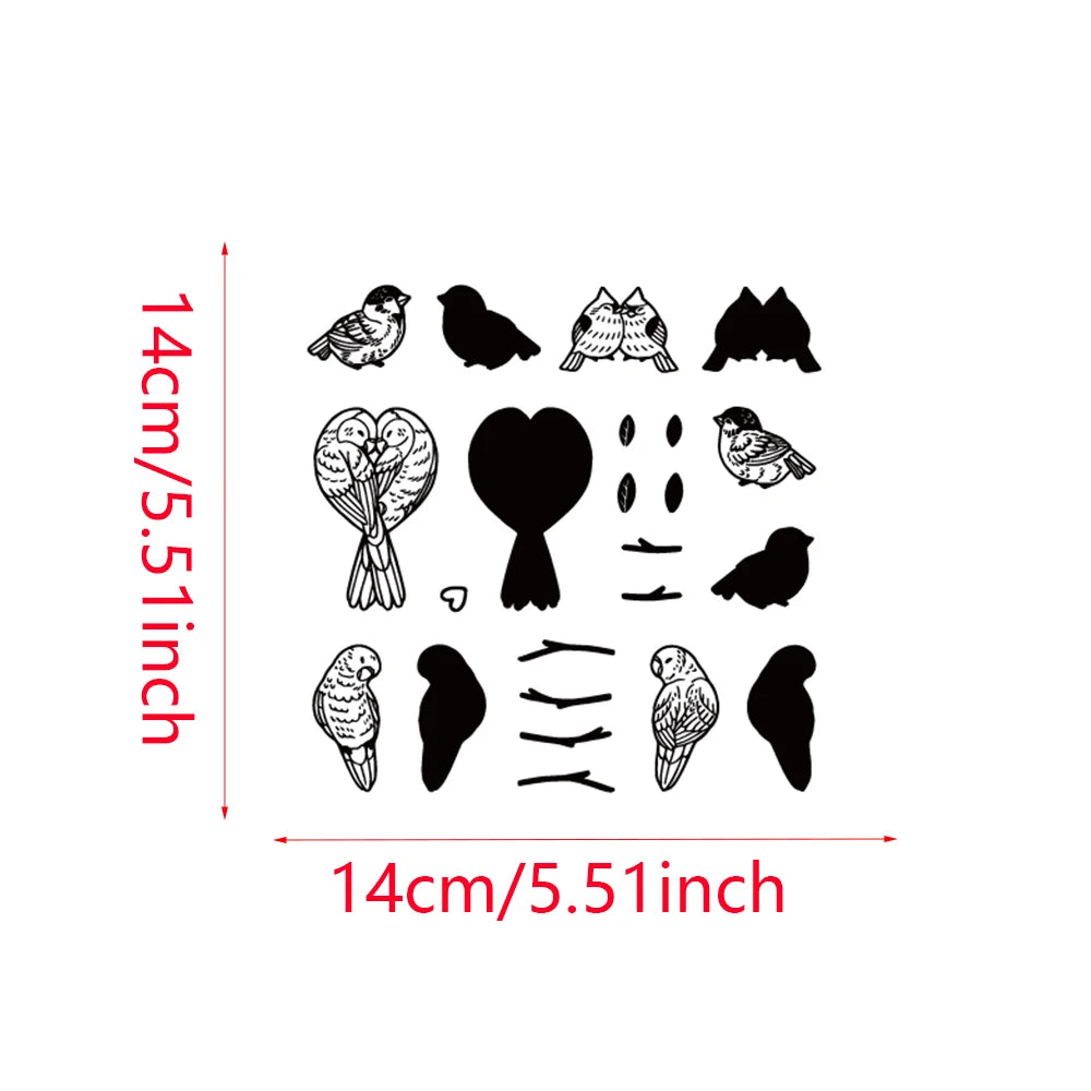 Easter Party Decorations Metal Cutting Dies and Stamps for Scrapbooking Craft Stencil Embossing Supplies Clear Stamps