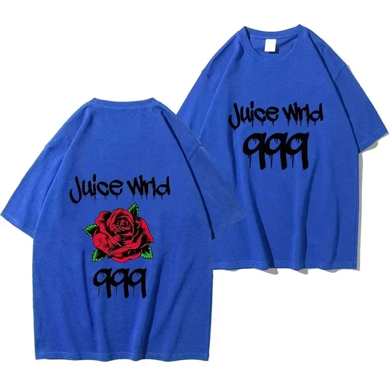 Rapper Juice Wrld 999 Short T Shirt Men's Women's Letter Printed Tshirts Y2k Casual Fashion Sportswear Summer Clothing
