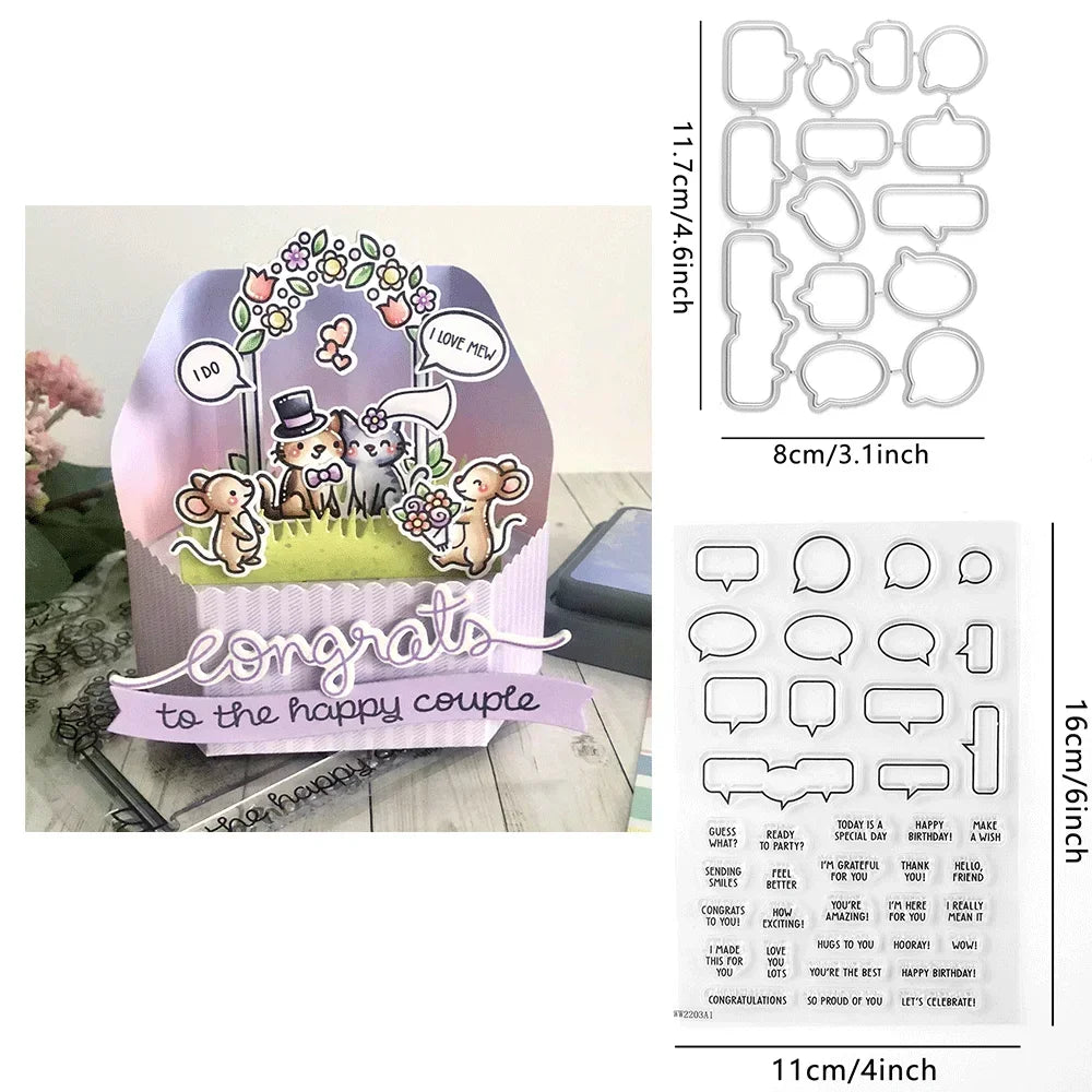 Stitched Root Veggies Metal Cutting Dies Butterfly Embossing Diecut for DIY Card Making Scrapbooking Crafting Supplies