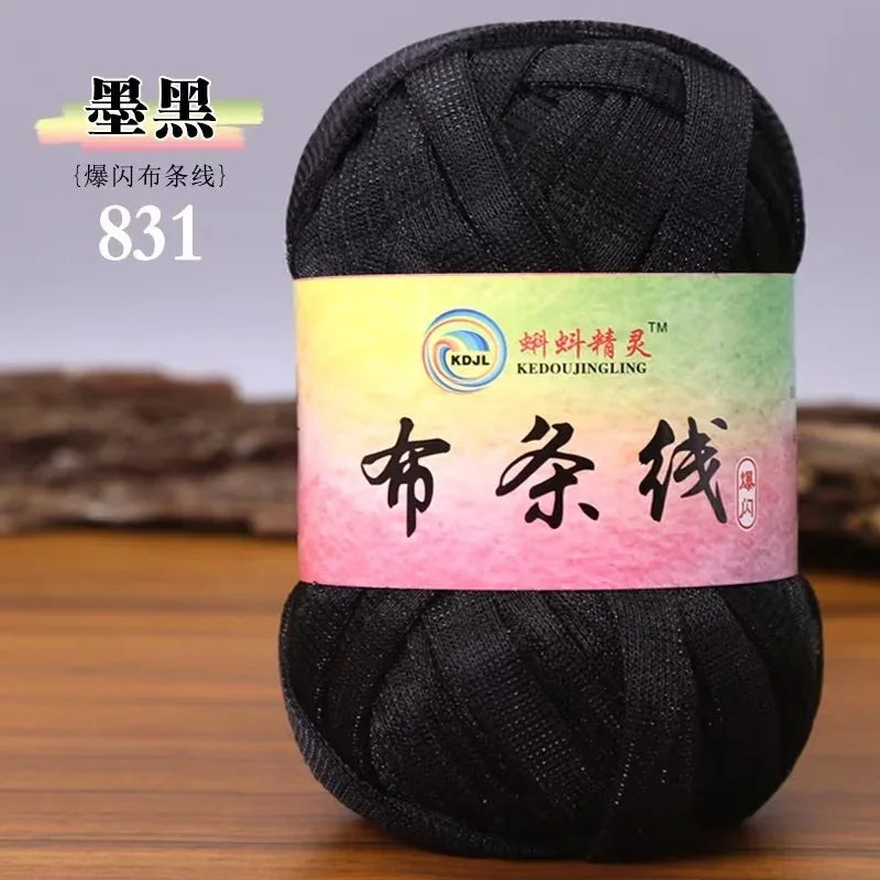 Colorful Sparkling Metallic Knitting Yarn 50g 30m Crochet