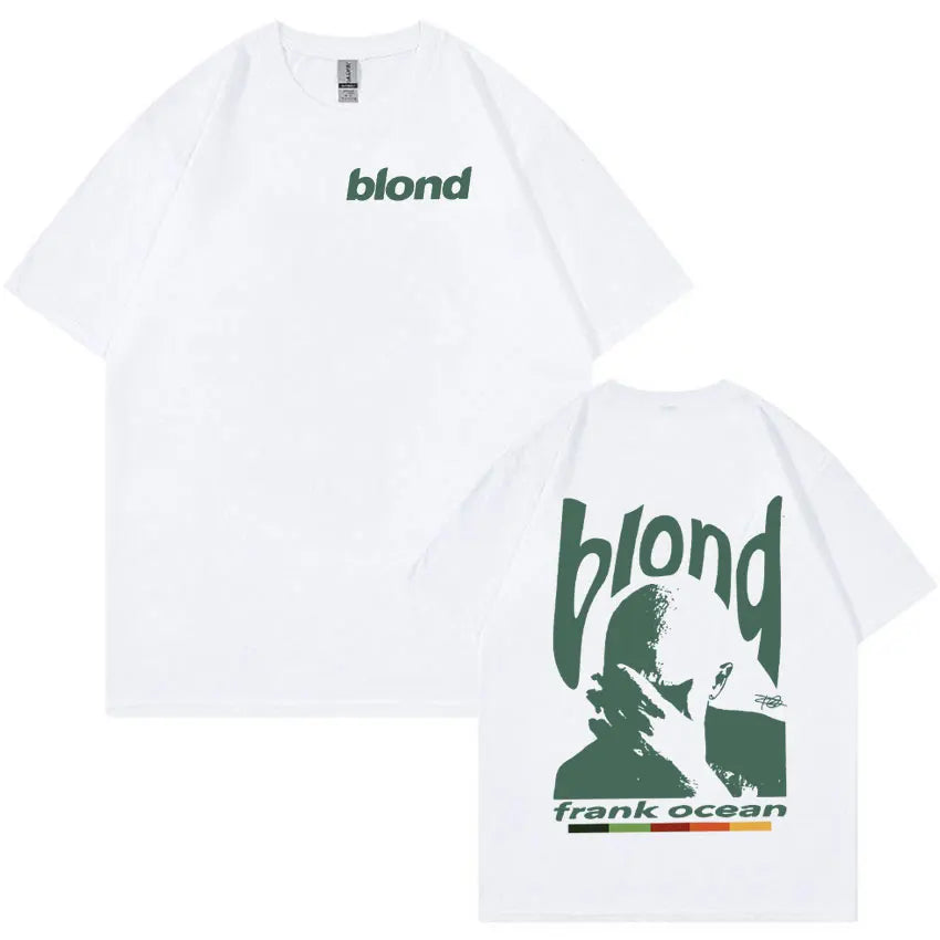 Rapper Frank Retro Graphic T Shirt for Men Hip Hop Ocean Album Y2K Unisex Oversized Cotton Fashion Tee