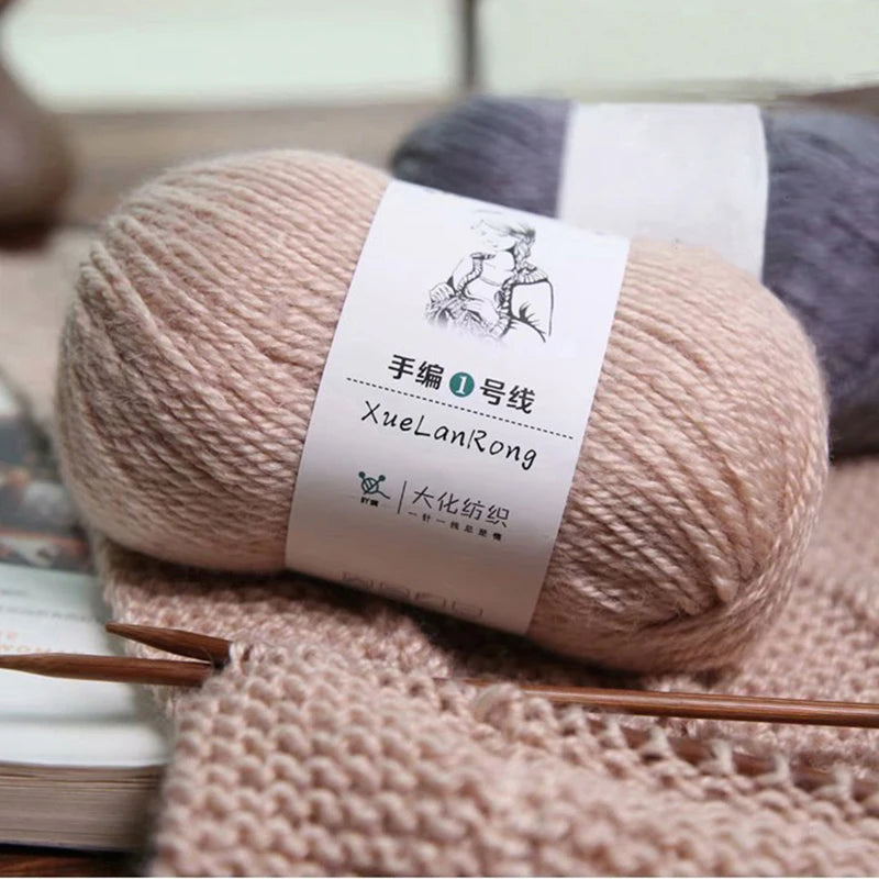 100g Cashmere Knitting Crochet Wool Yarn Thickness Supersoft Scarf Coat Velvet Knitted Baby Sweater Thread Thick Hand Woven Yarn