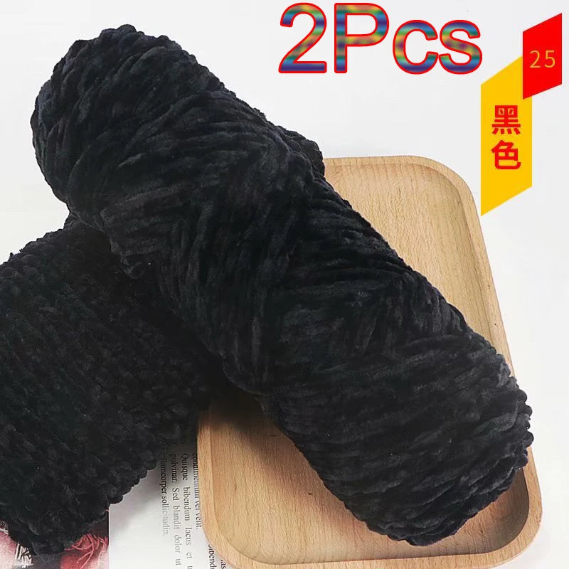 Chenille Velvet Yarn 100 Percent Polyester Amigurumi