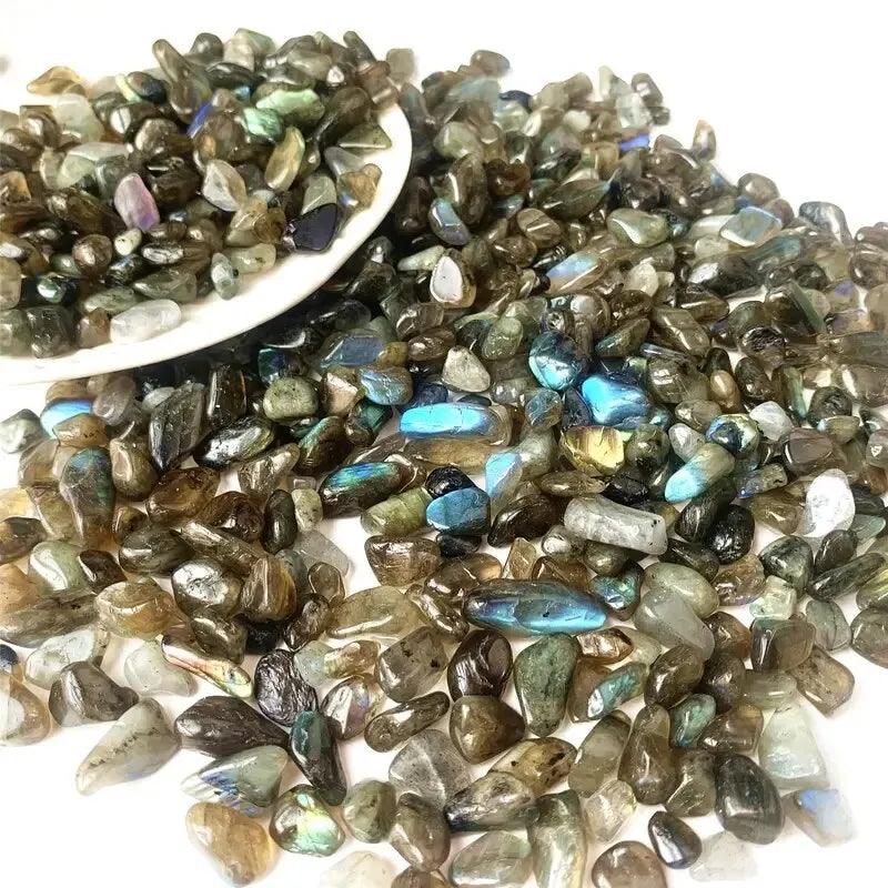 100g Amethyst/Colorful Fluorite/Botswana Agate Semi Tumbled Gemstone Mini Chips 5 - 8mm