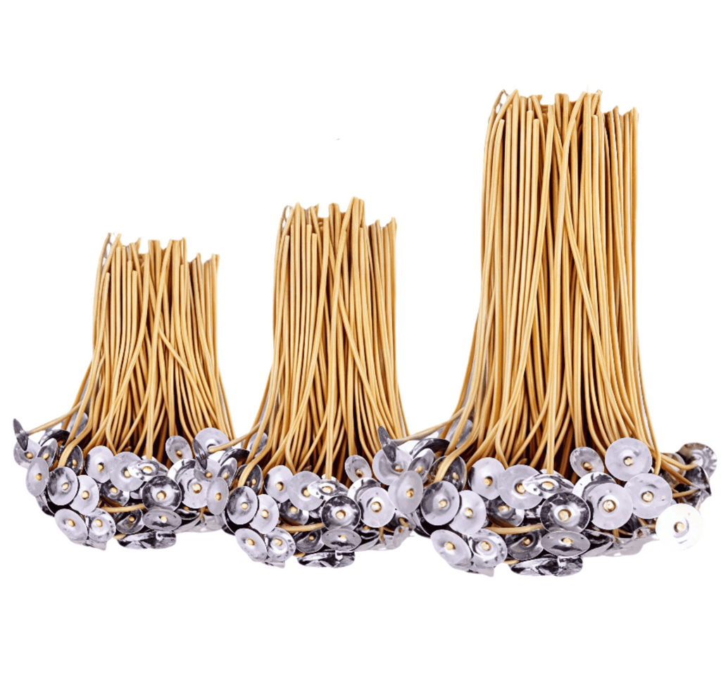100 Pcs Beeswax Wicks 9-20cm Smokeless High Quality With Clip Base Soy Waxed Wicks for DIY Candle Making Party Supplie