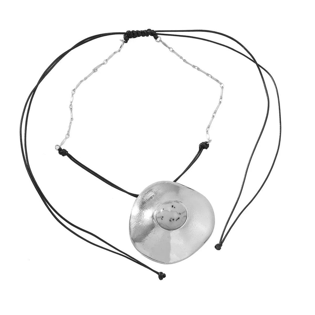 Vedawas 2024 New Alloy flower stone beaded necklace,Exaggerated Elegant Banquet Weedding Women Accessories