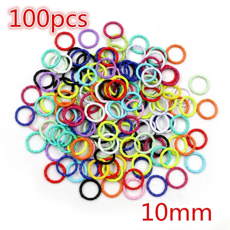 Colorful Mixed Alloy Split Jump Rings Lobster Clasp Eyelets Screw Pins Keychain DIY Jewelry Making Accessories Supplies