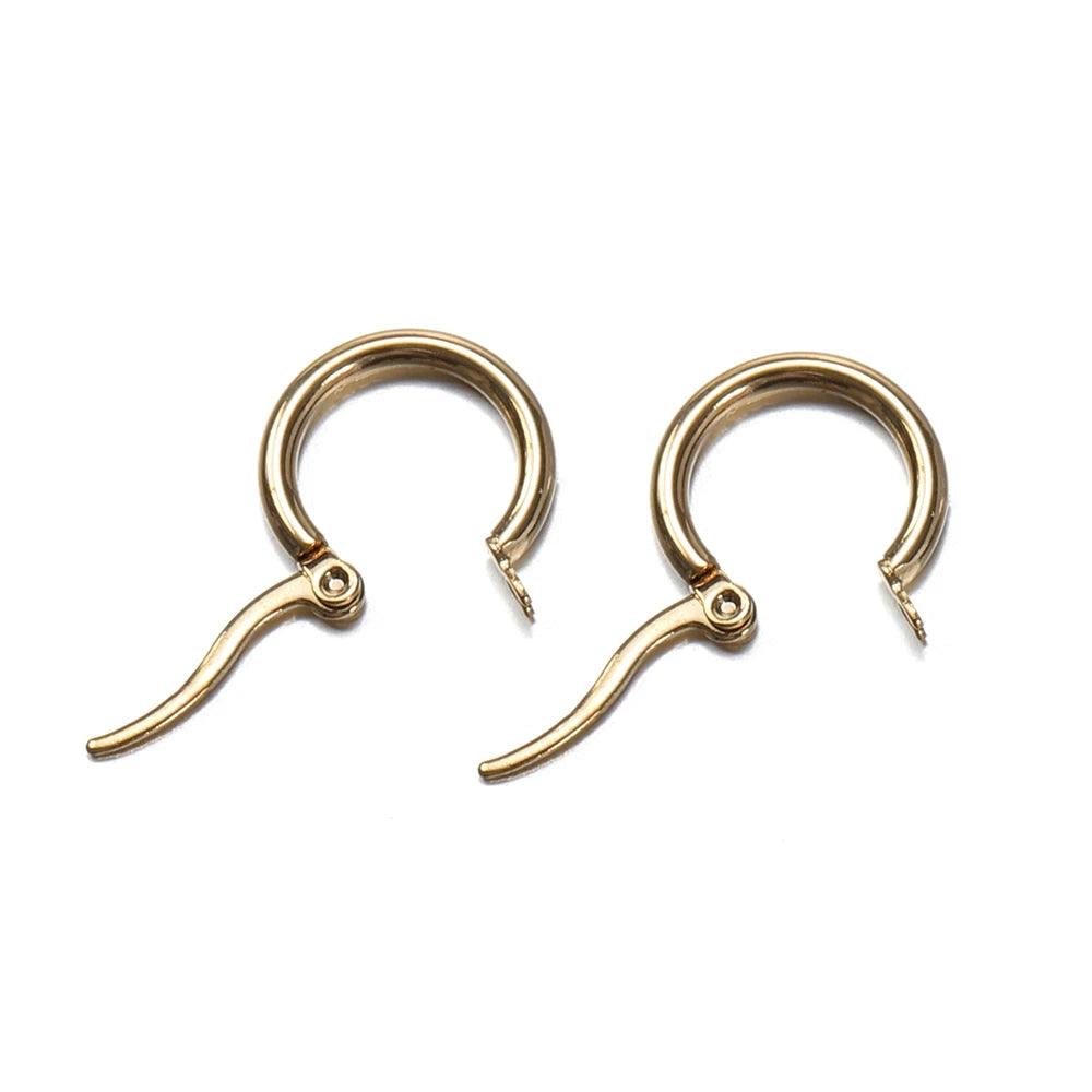 10pcs Stainless Steel Open Earrings Base for Jewelry Making Earring DIY
