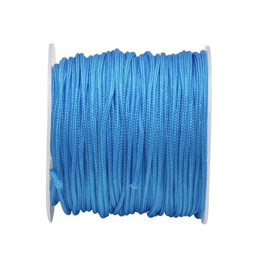 22 Yard 1.0mm Nylon Bead String Bracelet String Chinese Knot Braided Cord Kumihimo Macrame Thread For Keychain Jewelry Making