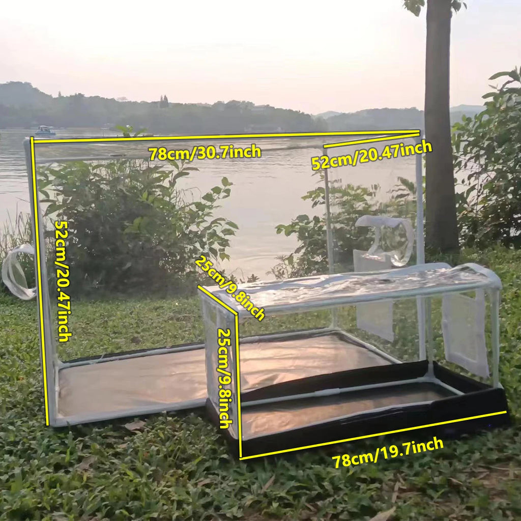 Static air box with high visibility, cold resistance & thermal insulation, large mushroom growth setsuitable for spore matrix