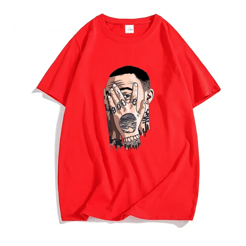Macc Miller Hip Hop T Shirt for Men and Women Casual Summer Short Sleeve Loose Fit Clothing