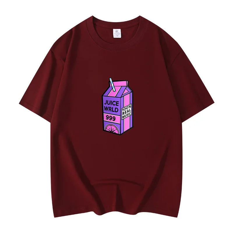 Rapper Juice Wrld 999 Short T Shirt Men's Women's Letter Printed Tshirts Y2k Casual Fashion Sportswear Summer Clothing
