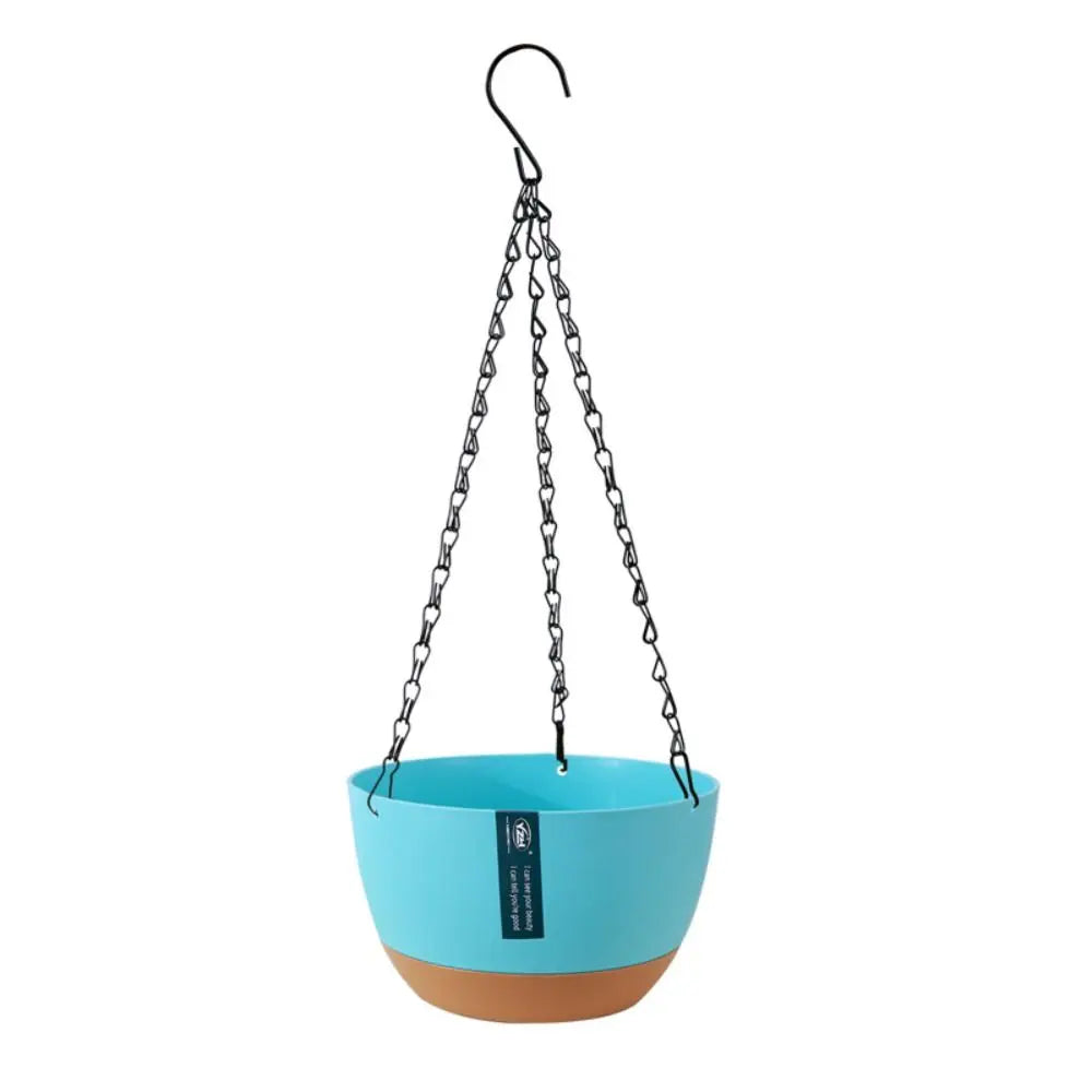1 PCS Durable Self-Watering Hanging Planters Thickened Plastic Hydroponic Plant Pot With Removable Tray