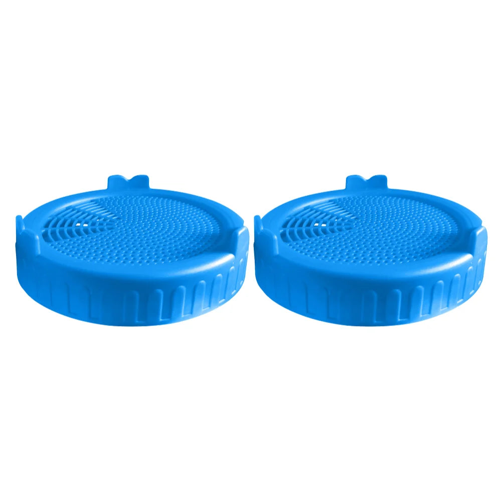 1-2PCS Plastic Sprouting Lid Food Grade Seed Crop Germination Vegetable Plastic Sealing Ring LidMesh Sprout Cover For Mason Jar