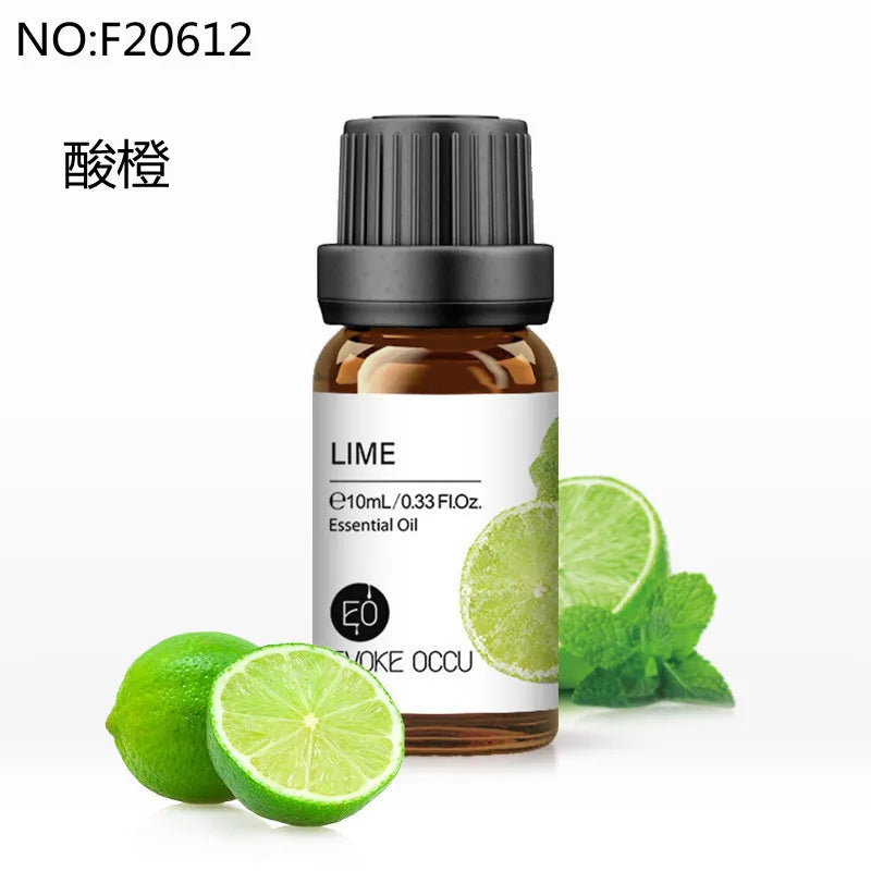 10ml Essential Oil Organic Plant 34 FLAVOR for Diffuser, Humidifier, Massage, Sleep, Bath, Soap,SPA, DIY Scented Candle Perfume