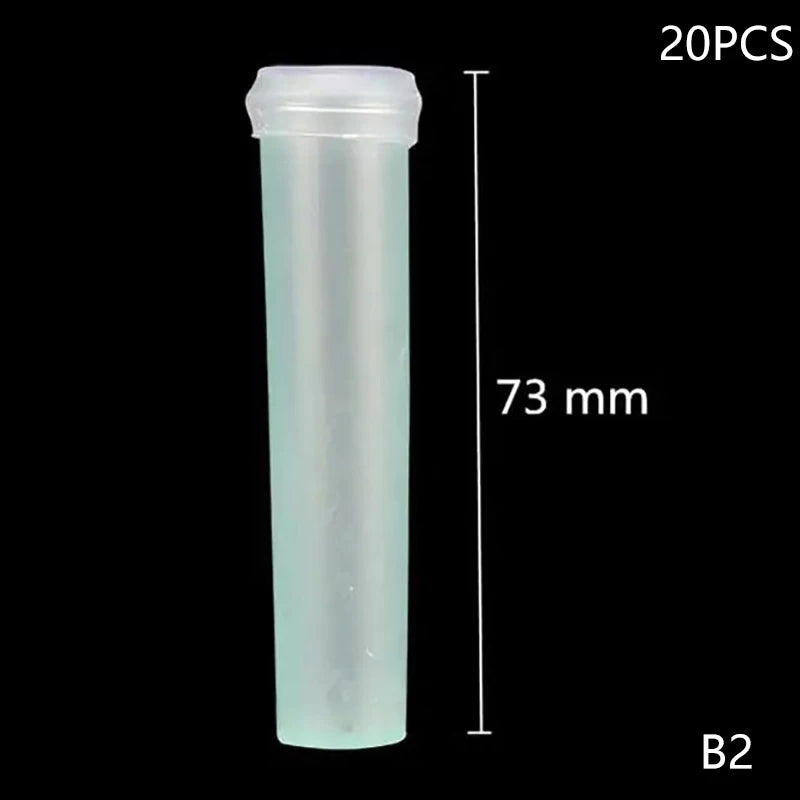 20Pcs Flower Plastic Water Pipe Orchid Pipe Red Palm Pipe Embroidered Ball Pipe Crystal Flower Tube