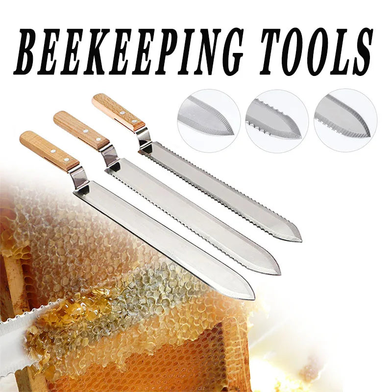 Beekeeping Tool Bee Honey Uncapping Scraper Knife Stainless Steel Blade Bee Hive Scraper Beekeeper Supplie Beekeeping Accessorie
