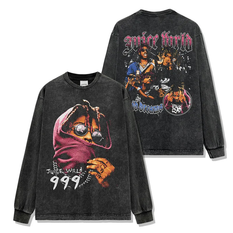 Rapper Juice Wrld 999 Short T Shirt Men's Women's Letter Printed Tshirts Y2k Casual Fashion Sportswear Summer Clothing
