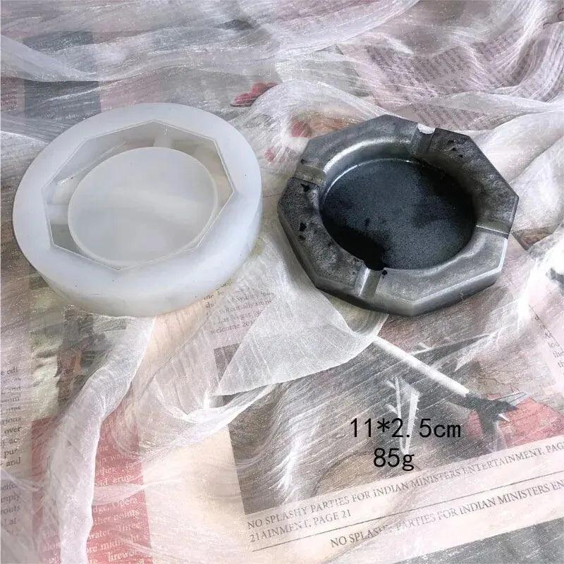 Silicone Mold Ashtray Resin Mold Heart Square Mold For DIY Resin UV Crystal Epoxy Crafts Crystal Ashtray Home Decoration