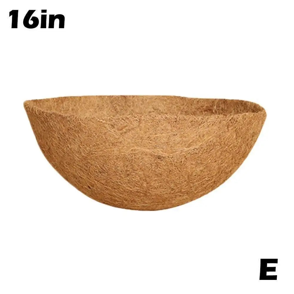 8/10/12/14/16/18 Inch Hanging Basket Liner Round Coconut Liners for Planters 100% Natural Coco Basket Replacement Liner Outdoor