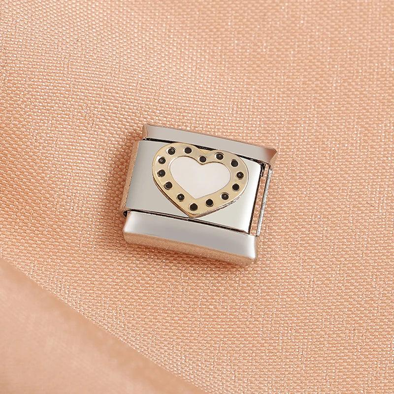 Fashion Eye Star Cute Animals Star Fish Spider Poker Queens Friendship Charm Italian Link Fit 9mm Bracelet Making DIY Jewelry
