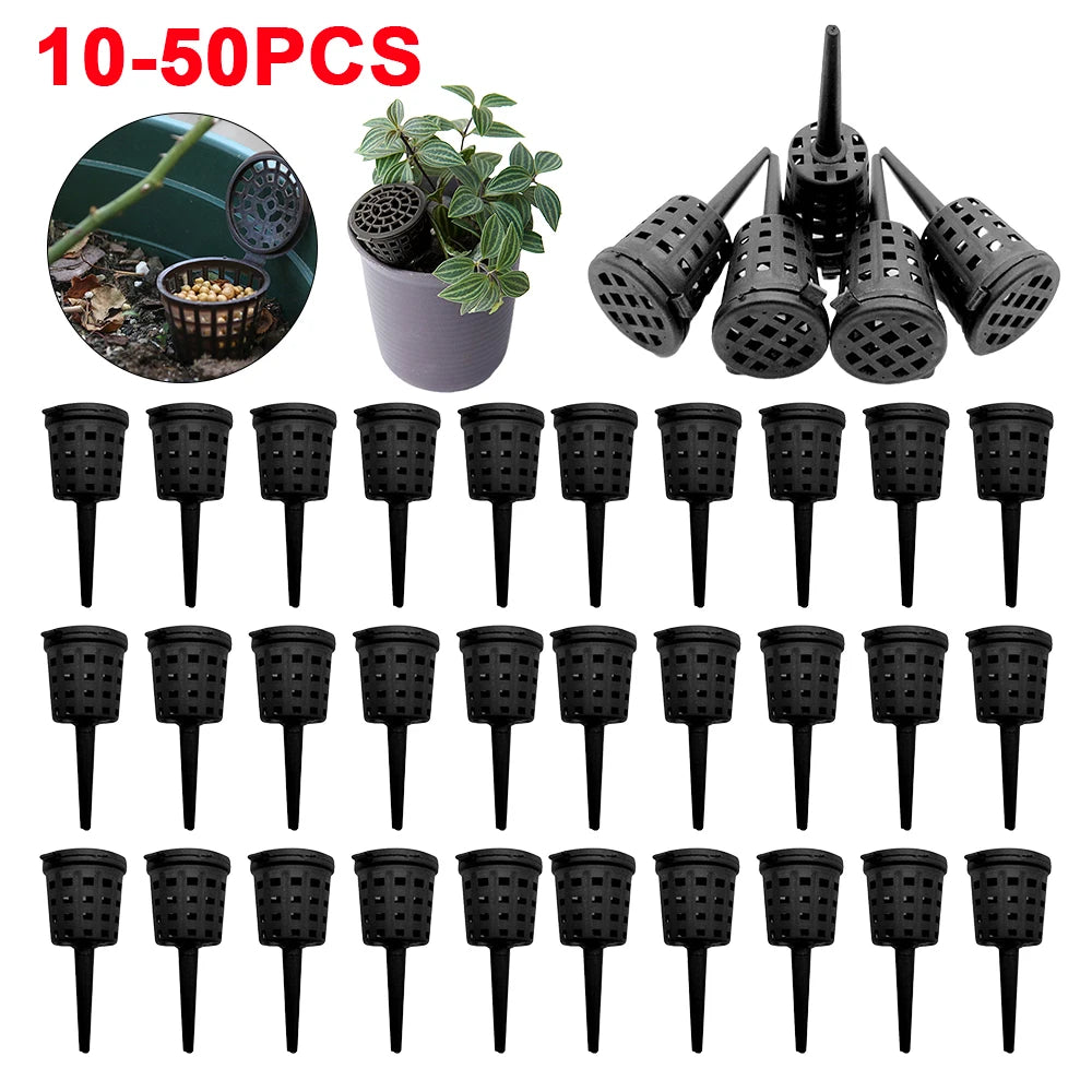 10-50pcs Plant Fertilizer Basket with Lid Fertilizer Box Case Bonsai Fertilizer Container Easily Carrying Part Eco-friendly Tool
