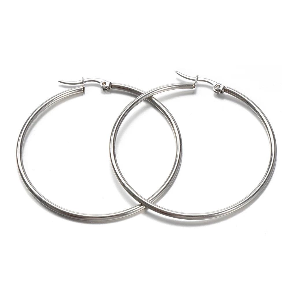 10pcs Stainless Steel Open Earrings Base for Jewelry Making Earring DIY