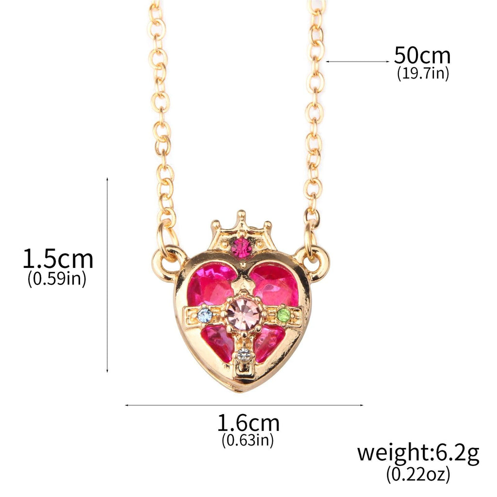 Anime SAILOR MOON Necklace Tsukino Usagi Magical Girl Transformation Cartoon Necklace Cosplay Fan Gift Men Women Bag Jewelry