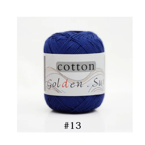 100 Percent Cotton Yarn for Hand Knitting and Crochet 8 Ply Worsted Soft Yarn for Sweaters and Blankets 50g 200m