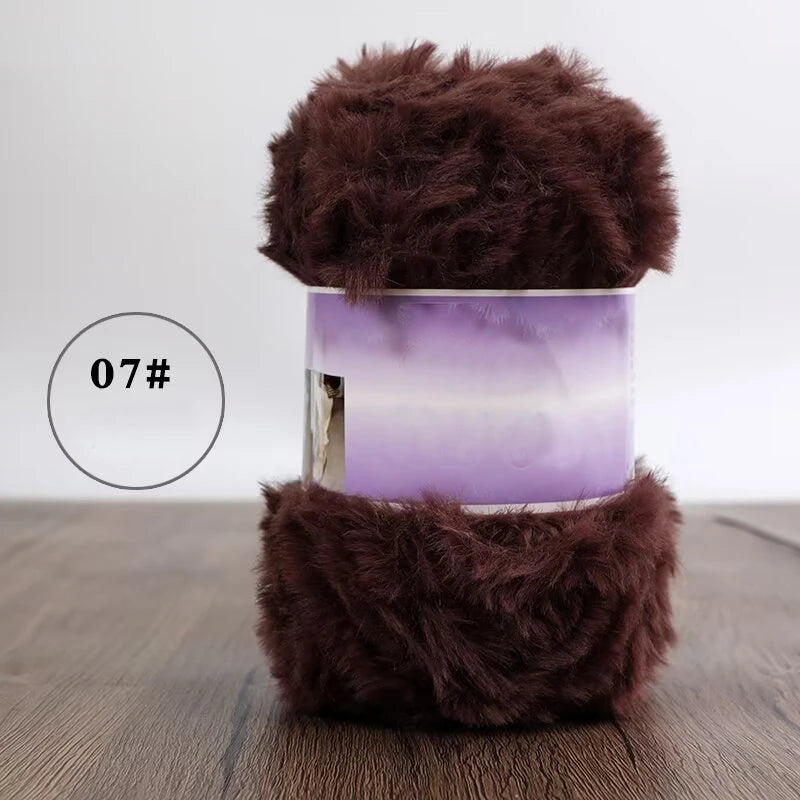Imitation Fur Yarn 200g Knitting Warm Slippers Hats
