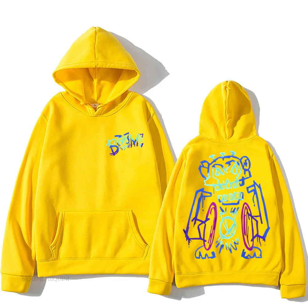 Jinx Arcane Hooded Cartoon Print Cute Fleece Comfortable Sweatshirt Funko Pop Harajuku Kawaii Clothes Unisex Anime Pullovers