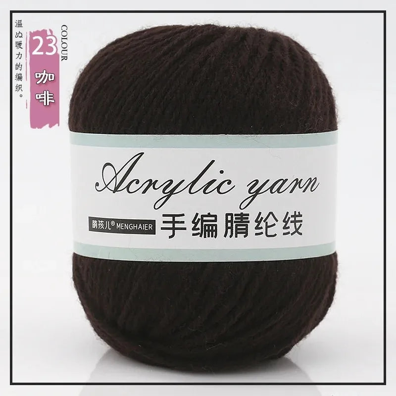 Four Strands Acrylic Knitting Yarn For DIY Handwoven Starter
