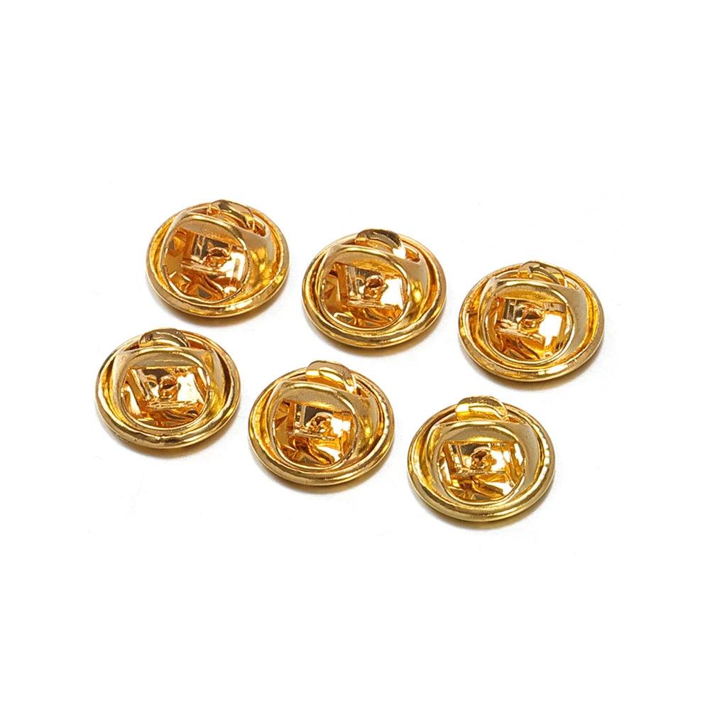 50pcs Metal Pin Backs Brooch Squeeze Badge Pin Cap Butterfly  Clutch Clasp Replacement