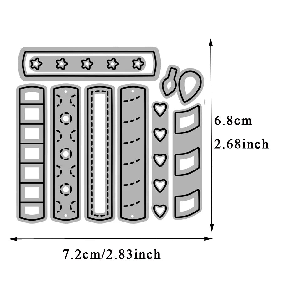Festivals and Party Elements Metal Cutting Dies for DIY Scrapbooking Photo Album Decorative Embossing Paper Card Crafts