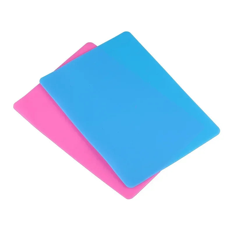 Transparent Silicone Pad Clear Mat Resin Pad for DIY UV Epoxy Craft Making Tool Non-slip Heat Resistant Reusable Sticky Plate