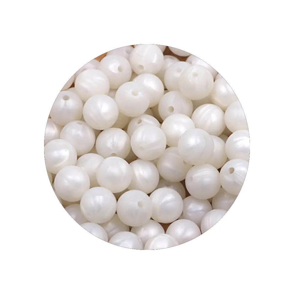 Kivoct 100Pcs 12MM Round Silicone Beads For Jewelry Making DIY  Pacifier Chain Necklace Keychain Accessories