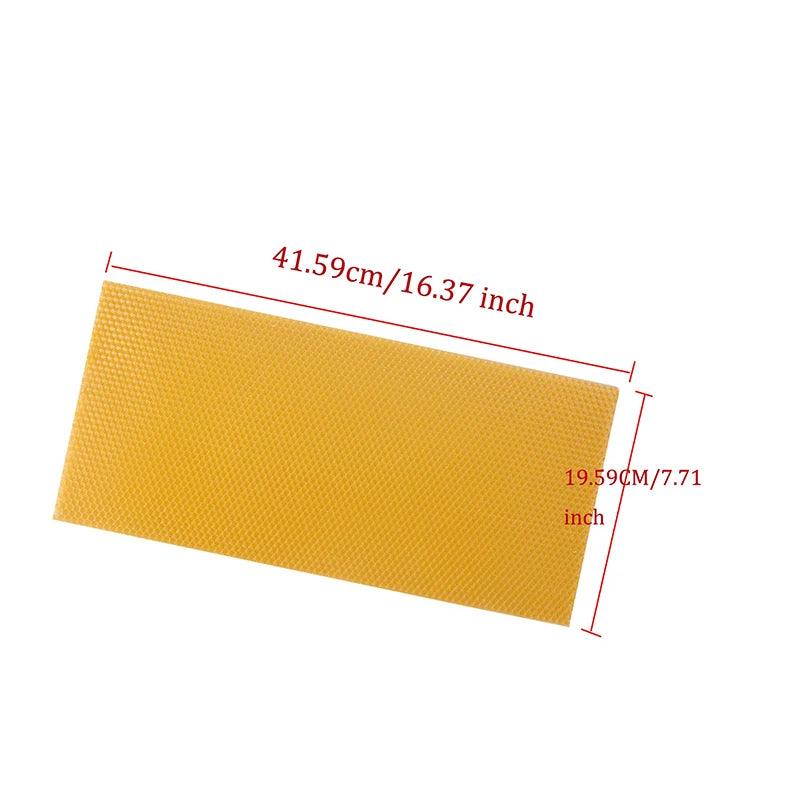 Beeswax Foundation Sheets, Beehive Wax Foundation rite bee hive Cell Frames Accessory,Bee Honey Sheets