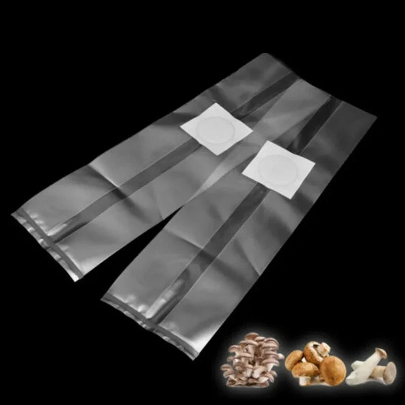 100pcs 25x50cmPolypropylene Heat Resistant Spawn Grow Bag Substrate Hight Temp Pre Sealable Garden Supplies For Mushrooms Fungus