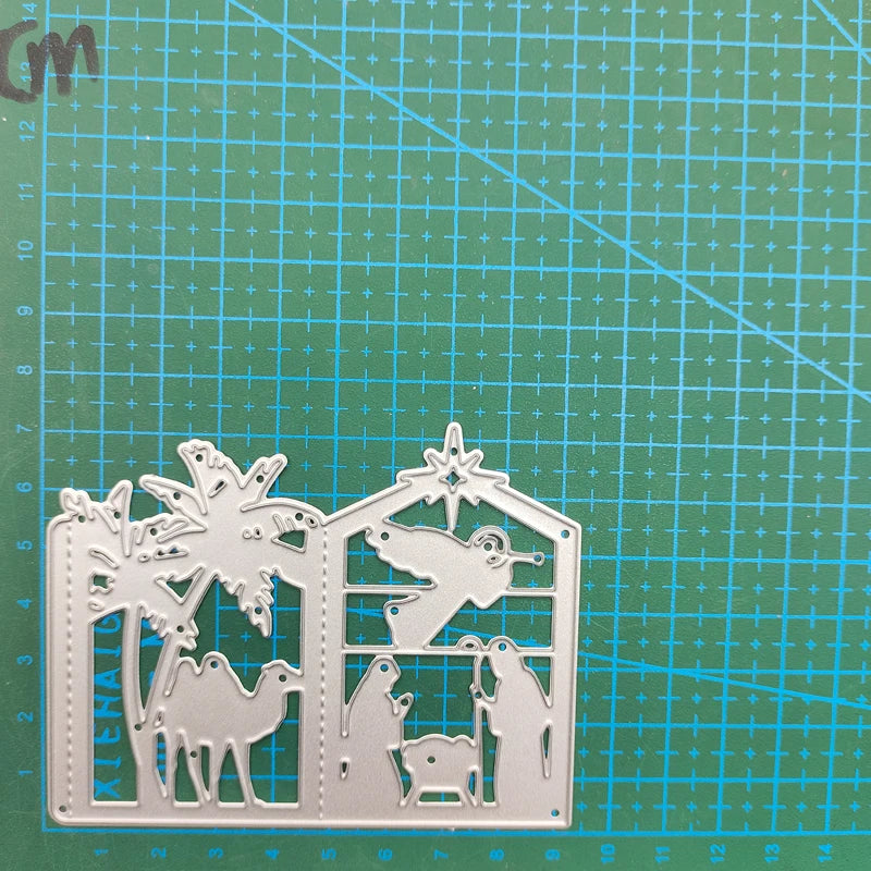 Metal Cutting Dies Hot Air Balloon Lamp Bulb Lantern Box Leaf Scrapbooking Dies Craft Album Knife Mould Blade Punch Stencil Dies
