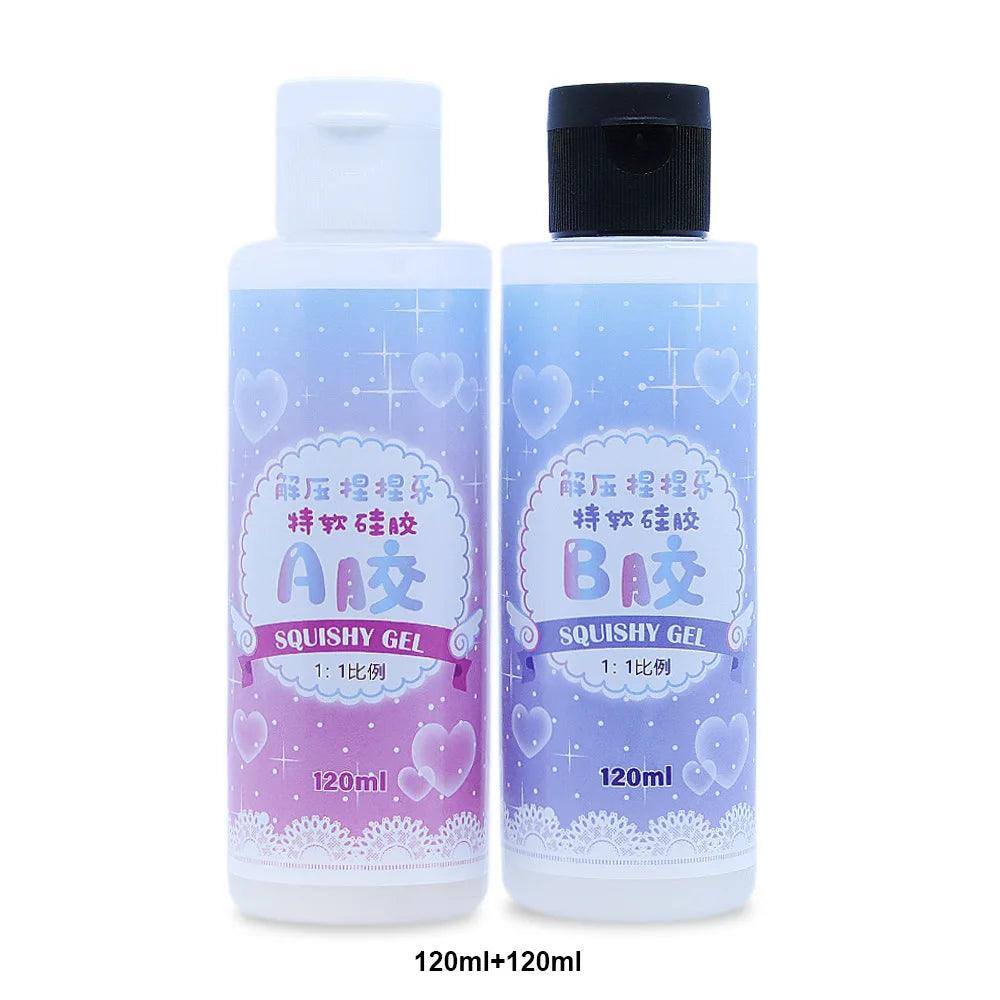 100/240/500/1000ml Squishy Gel Soft Liquid Resin Glue For Molding Cat'S Paw Decompression Toys Gift Squeezing Toy For Girls Kids