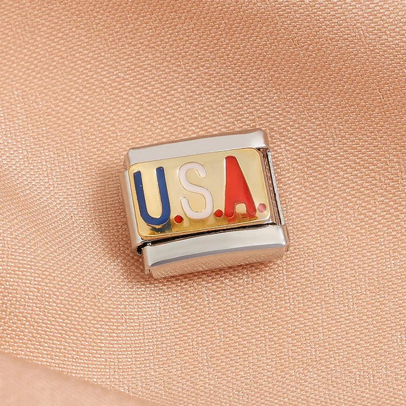 Fashion Eye Star Cute Animals Star Fish Spider Poker Queens Friendship Charm Italian Link Fit 9mm Bracelet Making DIY Jewelry