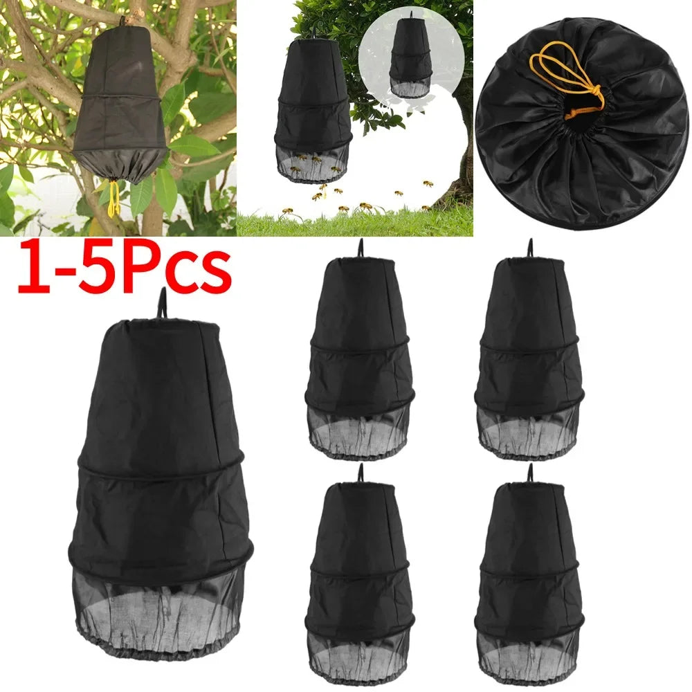 3 Layers Bee Recruit Cage Honeycomb Beekeeping Tool Cage Canvas Thickened Breathable Beekeeper Catch Tool Garden Supplies 1-5Pcs